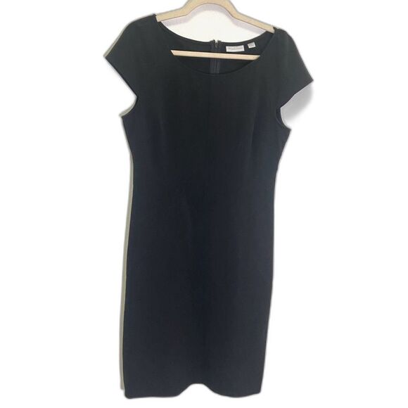 New York Company - Black Stretch Cocktail Sheath Dress - Size 8 - Picture 1 of 8